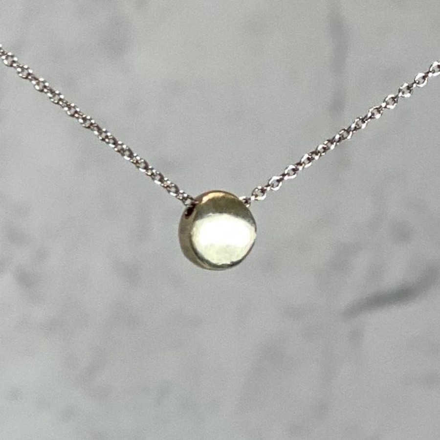 Glass & Jewelry The Glass Station Necklaces | 14K Gold Necklace With Tiny Circle