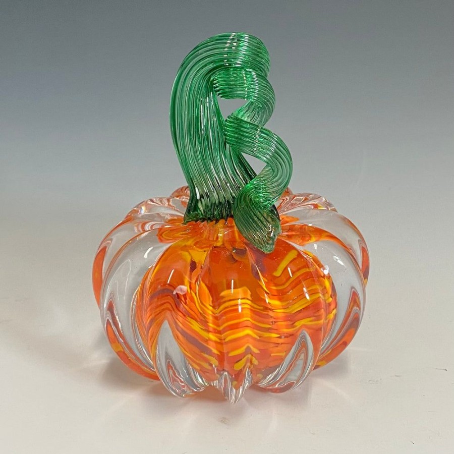 Glass & Jewelry The Glass Station | Mini Solid Glass Station Pumpkins