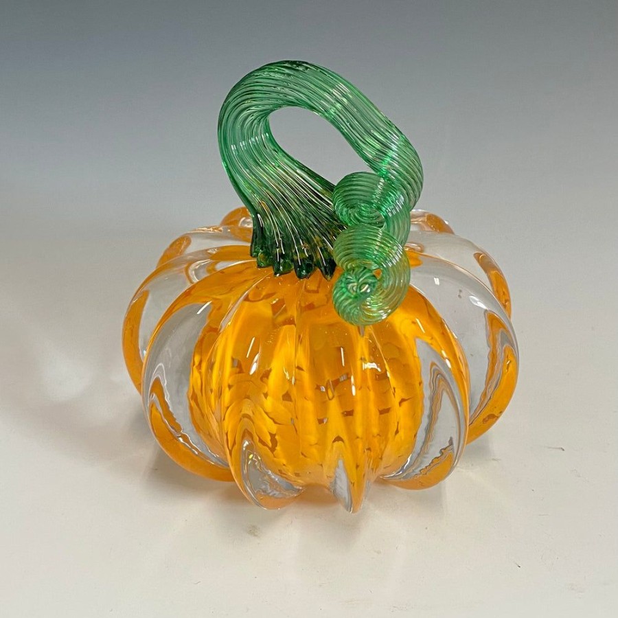 Glass & Jewelry The Glass Station | Mini Solid Glass Station Pumpkins