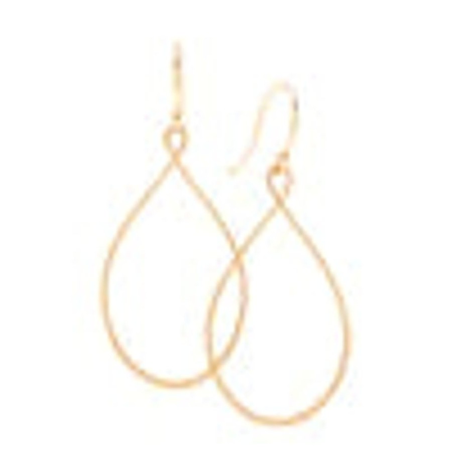 Glass & Jewelry The Glass Station Christmas | 14K Teardrop Keyhole Earrings