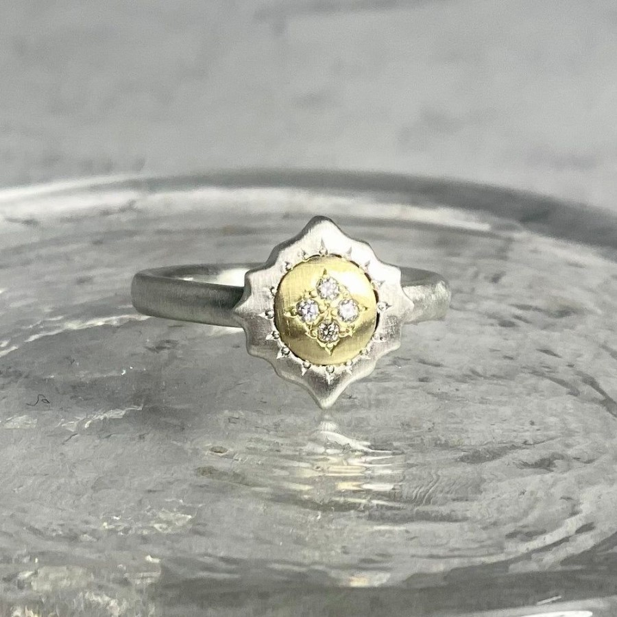 Glass & Jewelry The Glass Station Rings | Charm East And West Ring Sz 7.5