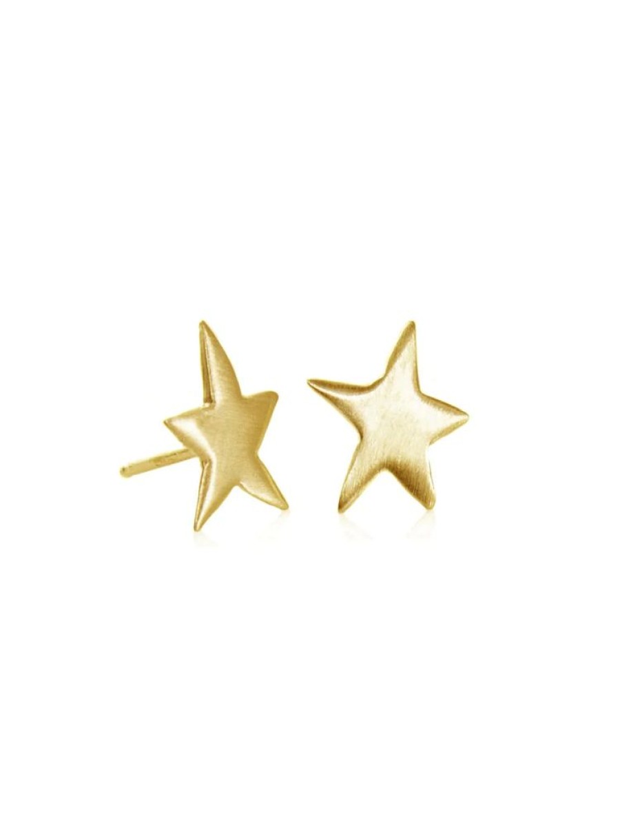 Glass & Jewelry The Glass Station Earrings | Star Vermeil Post Earrings