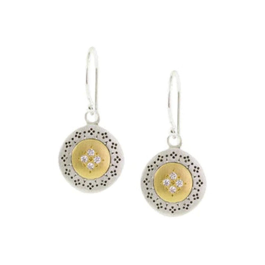 Glass & Jewelry The Glass Station Fine Jewelry | Harmony Four Star Earrings With Diamonds