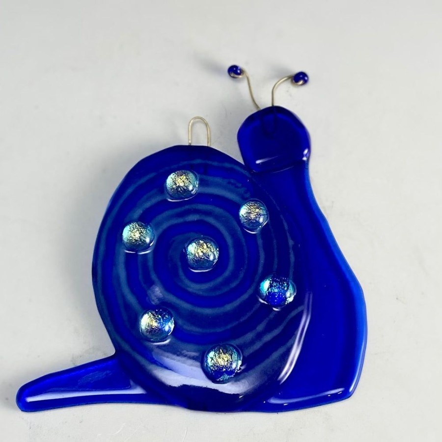 Glass & Jewelry The Glass Station Ornaments | Fused Glass Snail Sun Catcher