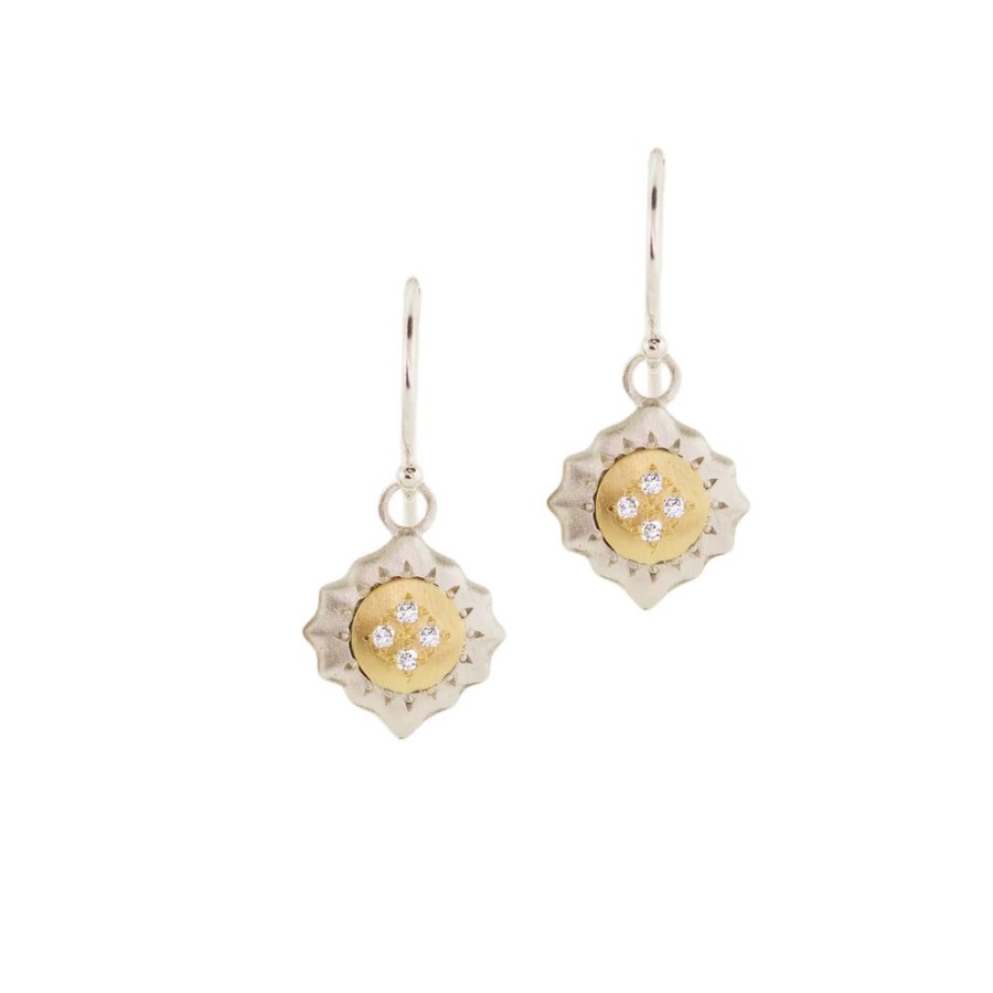 Glass & Jewelry The Glass Station Fine Jewelry | East And West Earrings With Diamonds