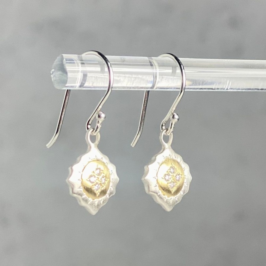 Glass & Jewelry The Glass Station Fine Jewelry | East And West Earrings With Diamonds