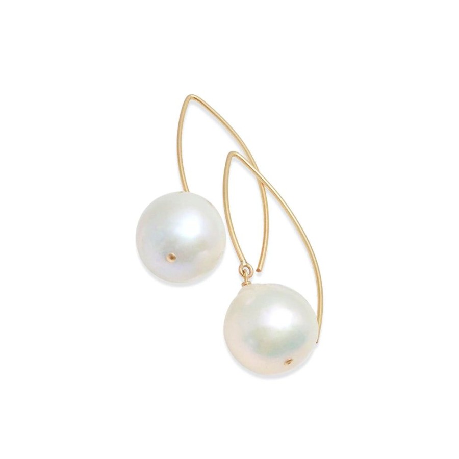 Glass & Jewelry The Glass Station Earrings | Large Ivory Baroque Pearl Earring