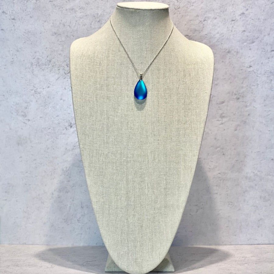 Glass & Jewelry The Glass Station Necklaces | Dichroic Medium Drop Pendant