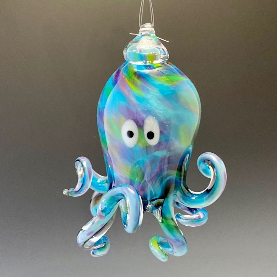 Glass & Jewelry The Glass Station Ornaments | Hanging Octopus