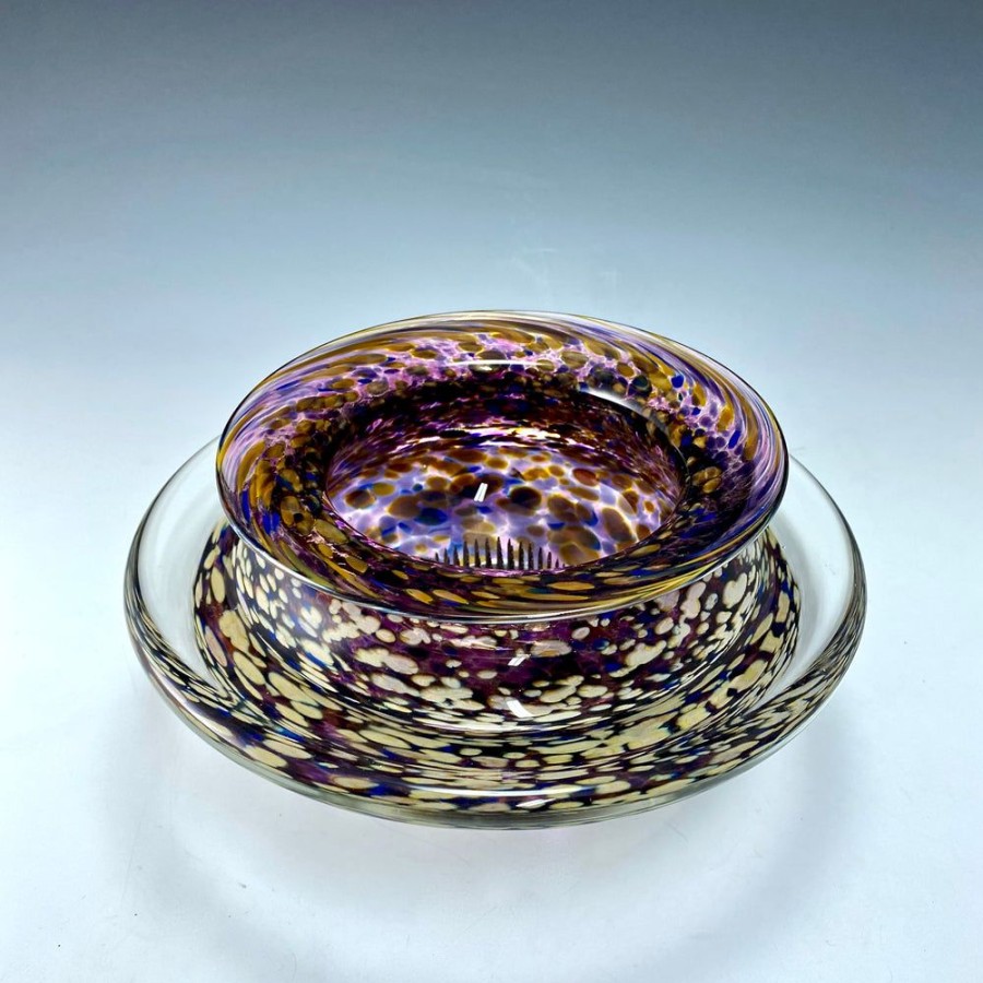 Glass & Jewelry The Glass Station Valentines Day | Large Ikebana Bowl