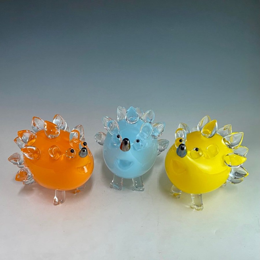 Glass & Jewelry The Glass Station | Handblown Glass Hedgehog