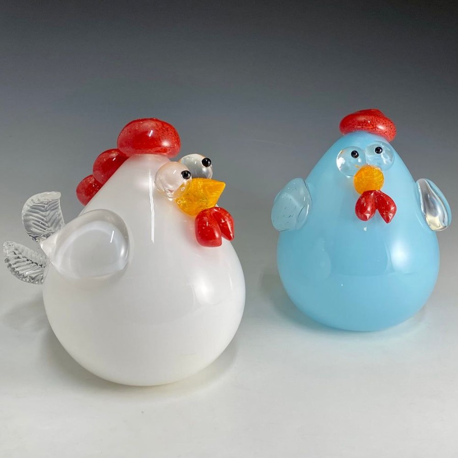 Glass & Jewelry The Glass Station | Handblown Glass Chicken