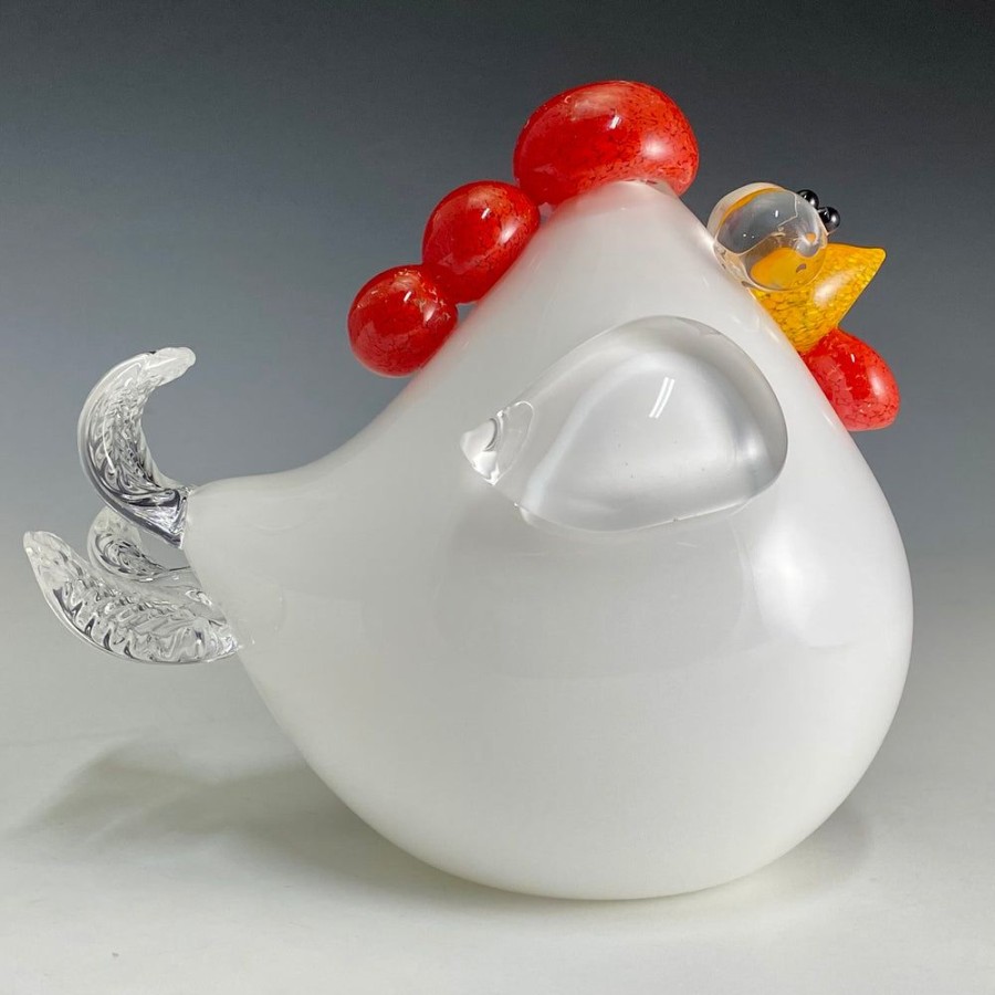 Glass & Jewelry The Glass Station | Handblown Glass Chicken