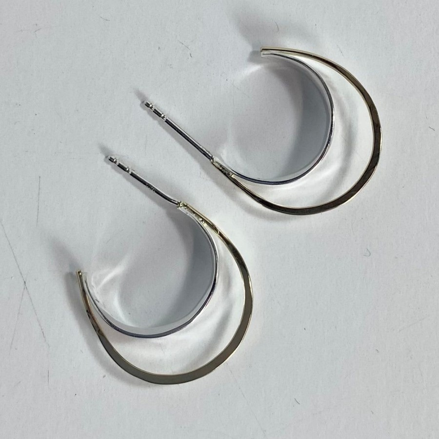 Glass & Jewelry The Glass Station Earrings | 14K Gold And Sterling Silver Raven Earrings