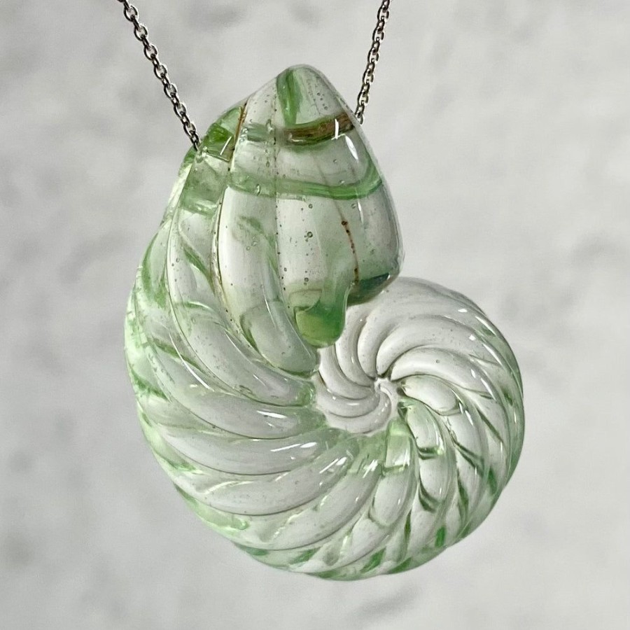 Glass & Jewelry The Glass Station Necklaces | Ammonite Pendant