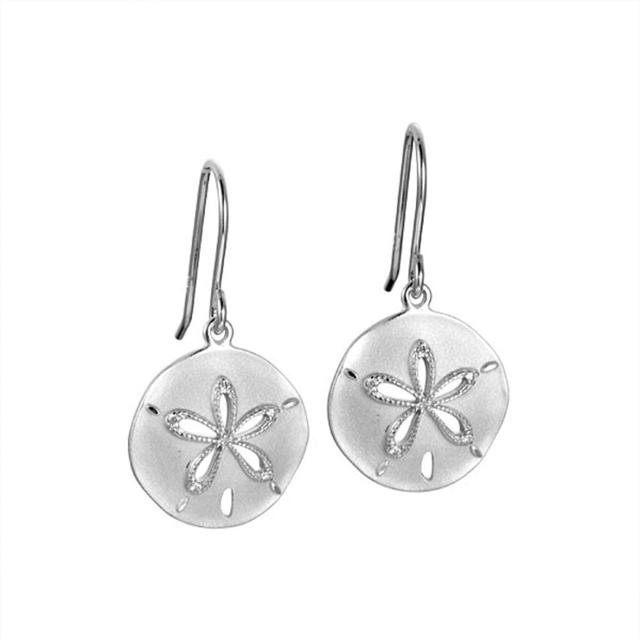 Glass & Jewelry The Glass Station | Sand Dollar Earrings Sterling Silver