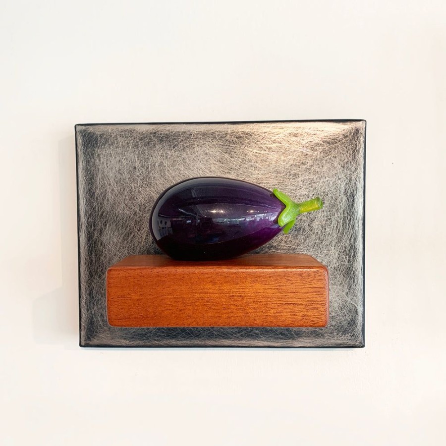 Glass & Jewelry The Glass Station | Single Eggplant Still-Life