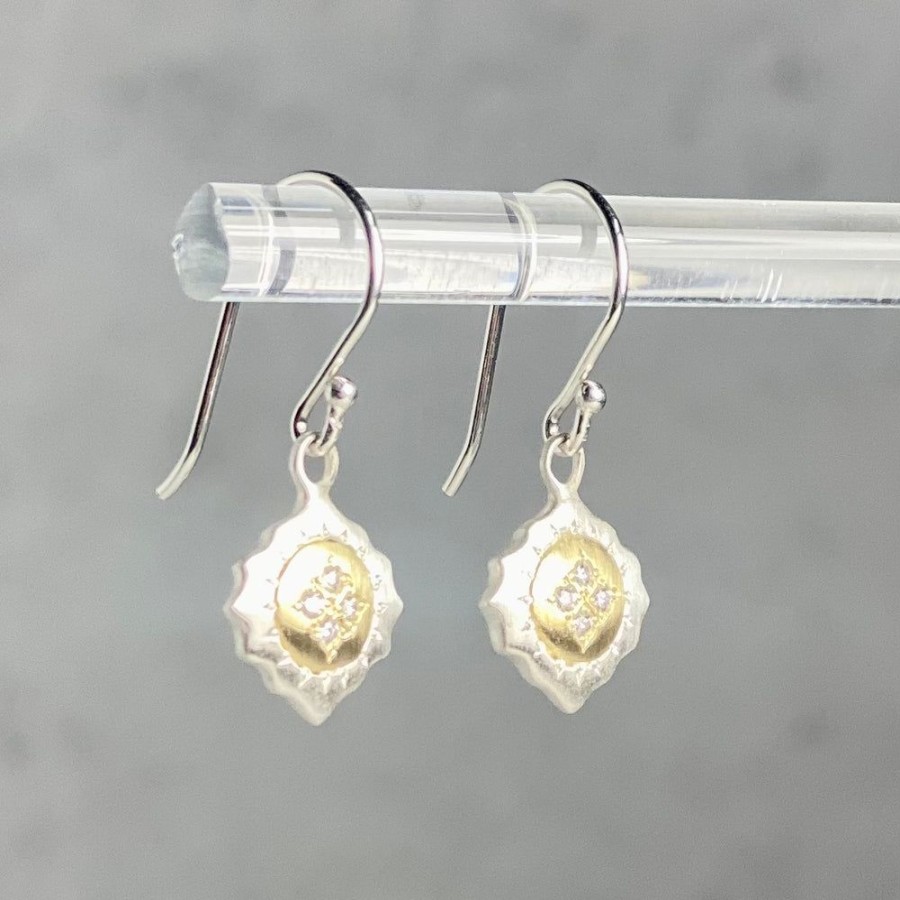 Glass & Jewelry The Glass Station Earrings | East And West Earrings With Diamonds