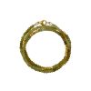 Glass & Jewelry The Glass Station Bracelets | Gosslar Garnet, Green Tourmaline And Vermeil Beads Wrap Bracelet