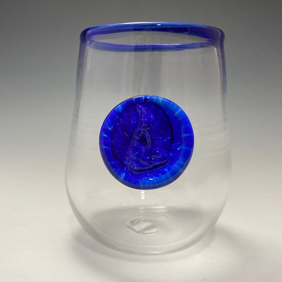 Glass & Jewelry The Glass Station | Block Island Stemless Wine Glass—No Foot