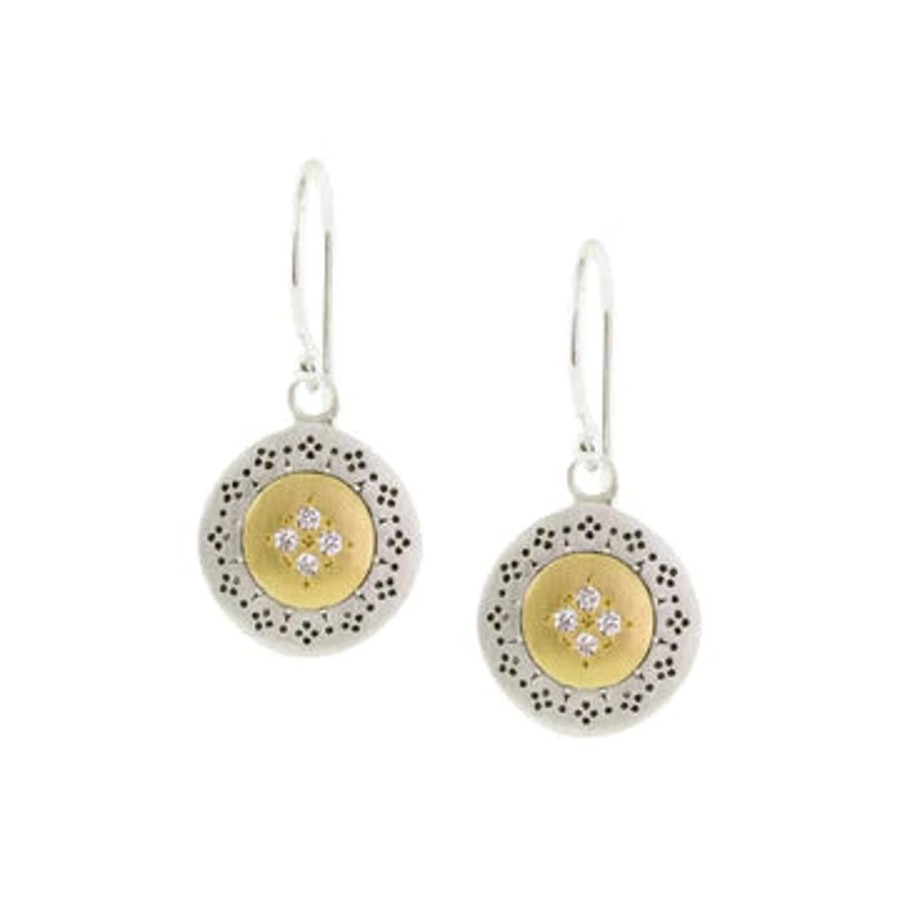 Glass & Jewelry The Glass Station Earrings | Harmony Four Star Earrings With Diamonds