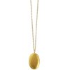 Glass & Jewelry The Glass Station Necklaces | Gold Vermeil Large Oval Necklace On 28" Gold Chain