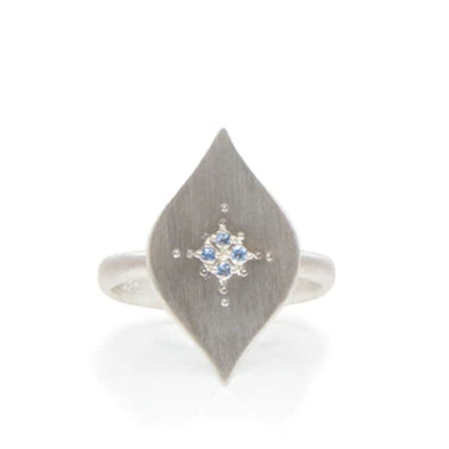 Glass & Jewelry The Glass Station Fine Jewelry | Silver Nights Aquamarine Ring