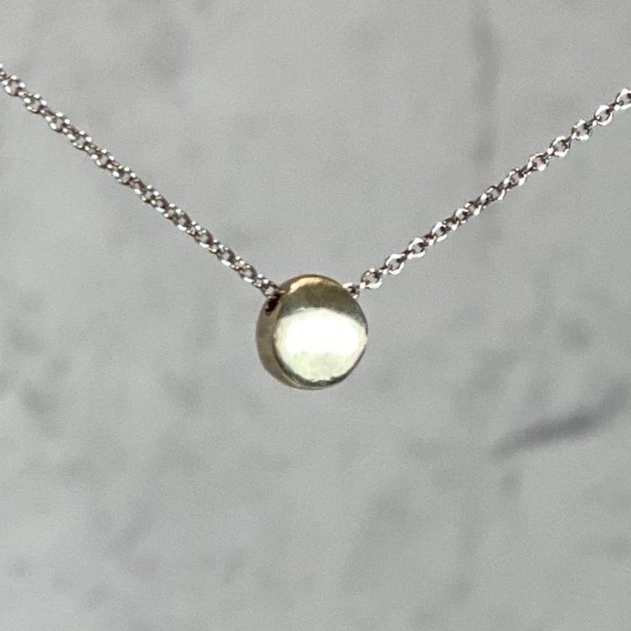 Glass & Jewelry The Glass Station Fine Jewelry | 14K Gold Necklace With Tiny Circle