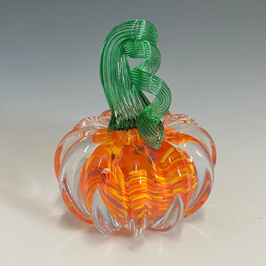 Glass & Jewelry The Glass Station | Mini Solid Glass Station Pumpkins