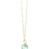 Glass & Jewelry The Glass Station Necklaces | Hydro Quartz And Vermeil Drop Necklace