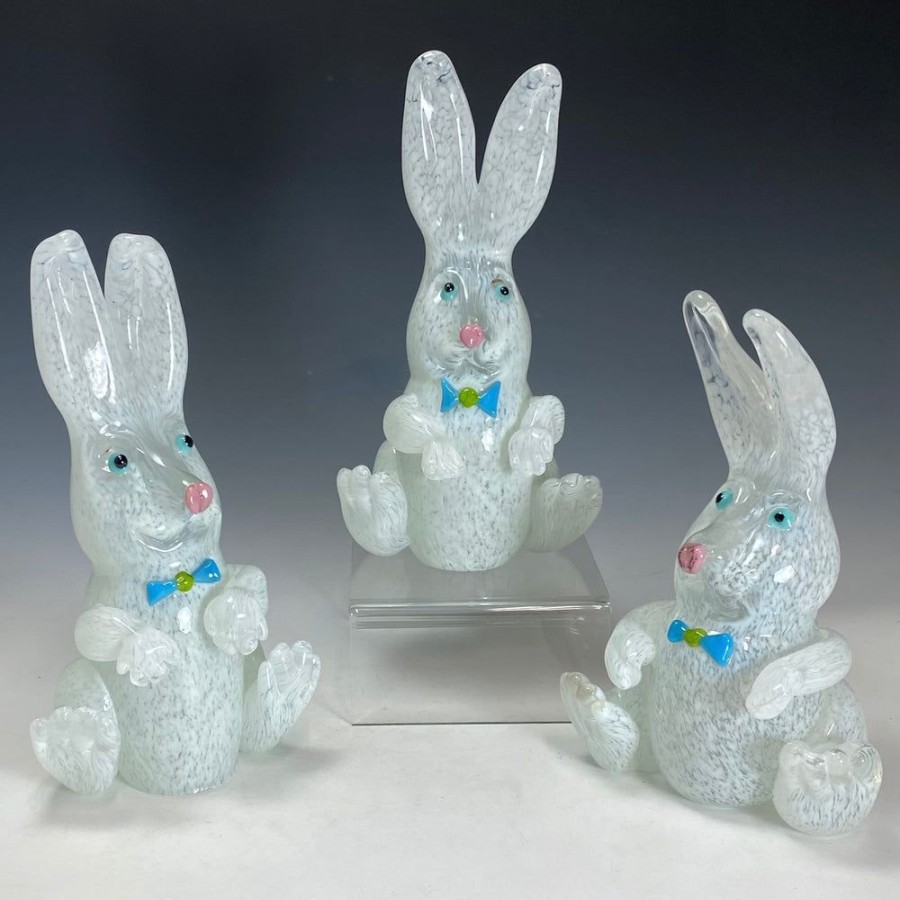 Glass & Jewelry The Glass Station | Bunny With Bowtie