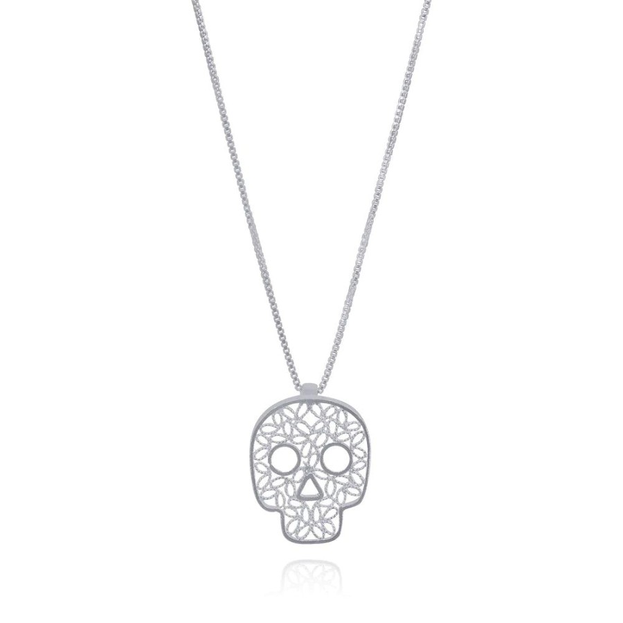 Glass & Jewelry The Glass Station Necklaces | Sugar Skull Mini Pendant