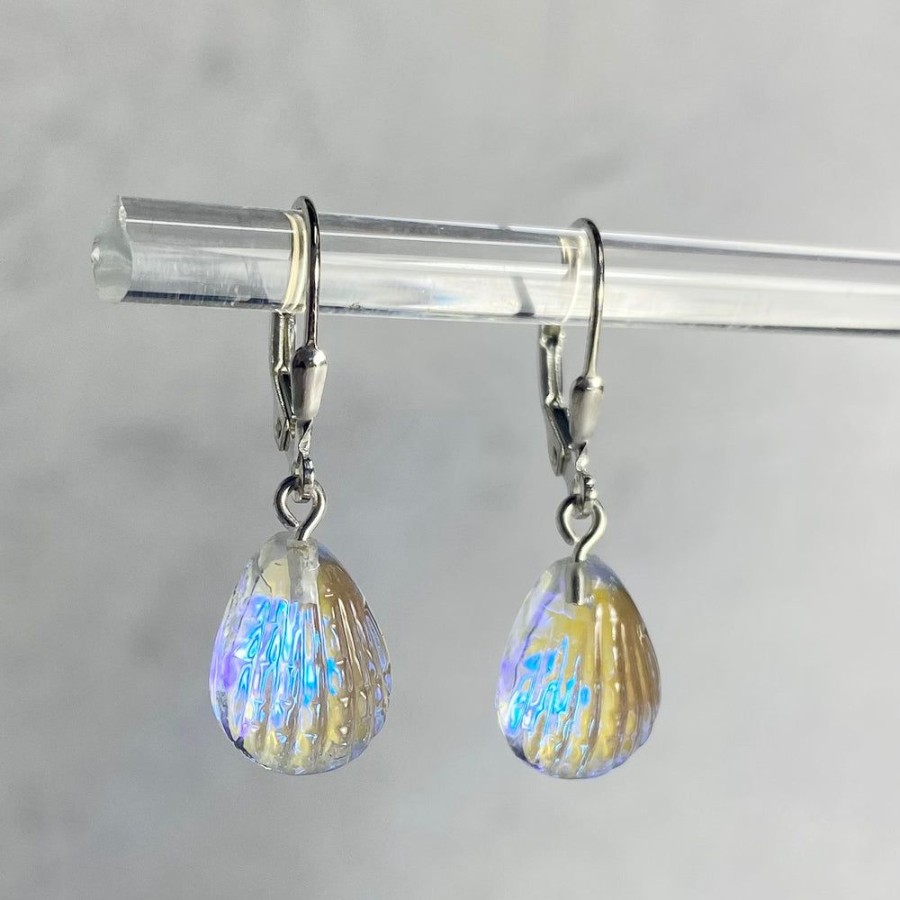 Glass & Jewelry The Glass Station Jewelry For Adolescents | Leightworks Scallop Earrings