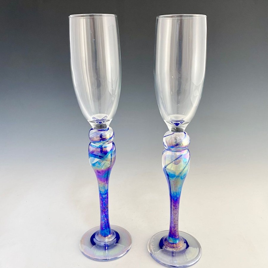 Glass & Jewelry The Glass Station Valentines Day | Rosetree Champagne Flute