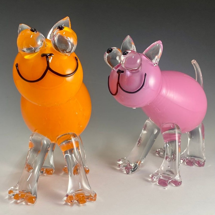 Glass & Jewelry The Glass Station | Handblown Glass Cat