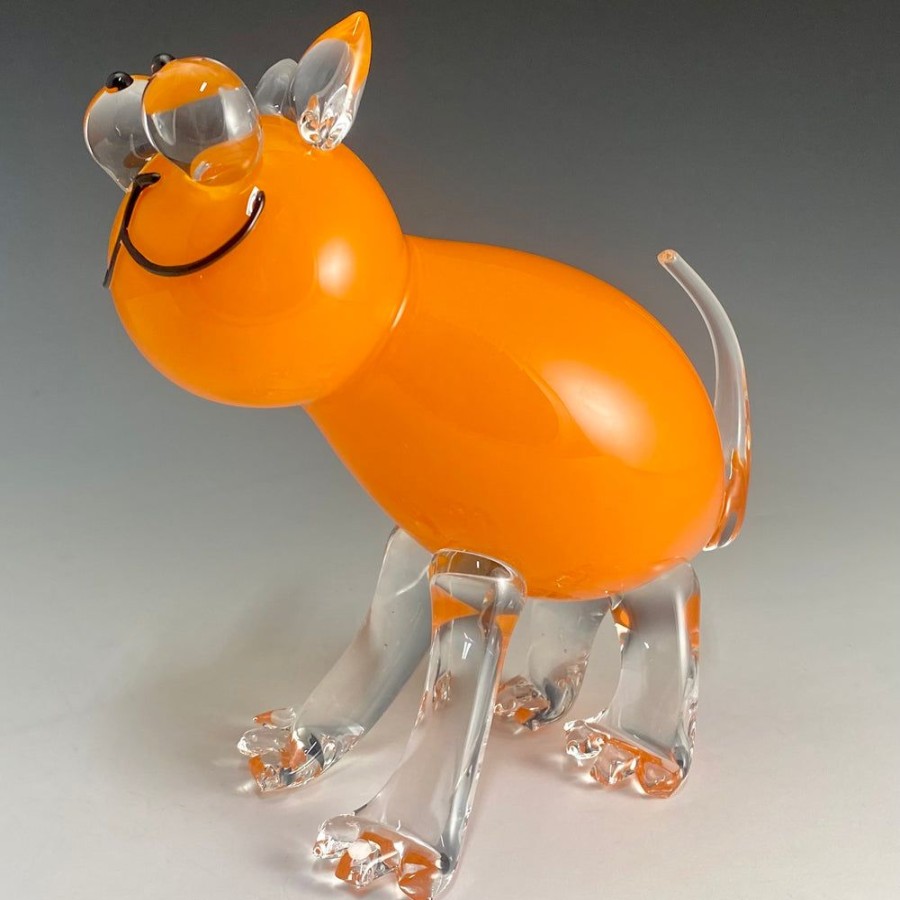 Glass & Jewelry The Glass Station | Handblown Glass Cat