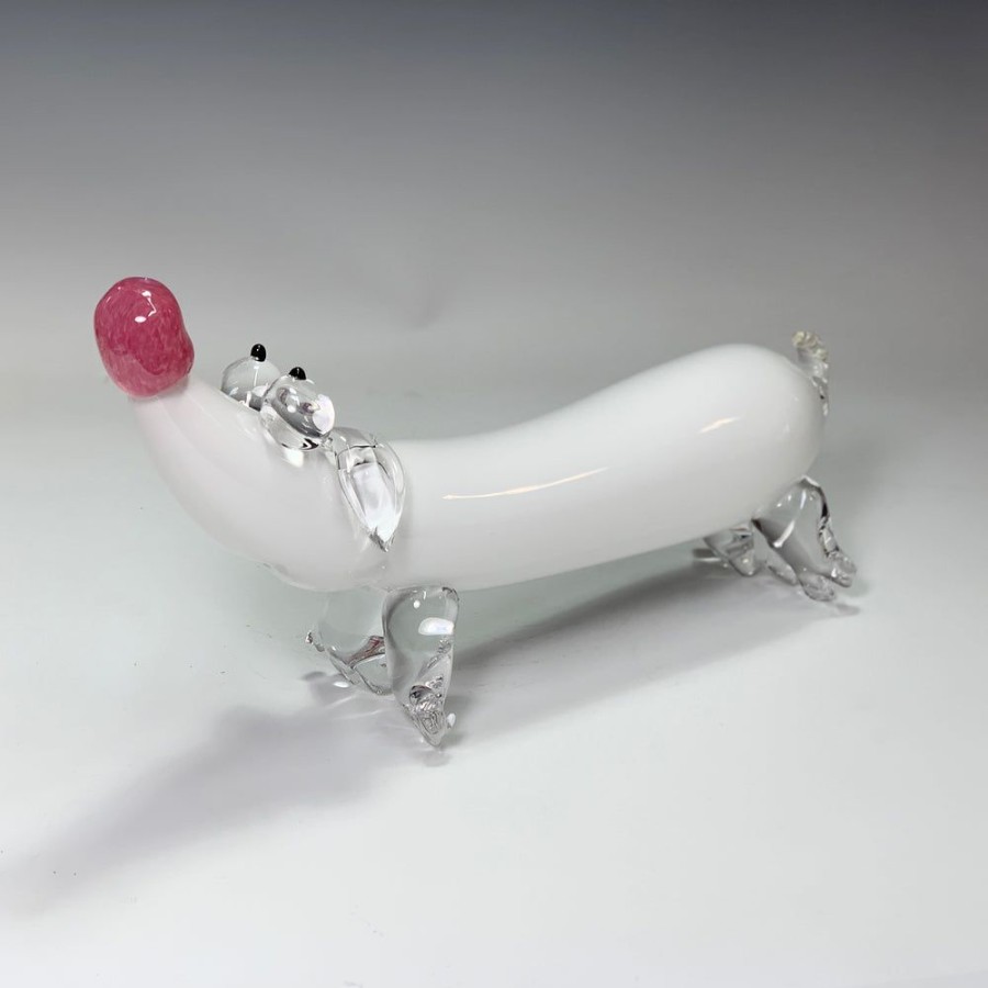 Glass & Jewelry The Glass Station | Handblown Glass Weiner Dog