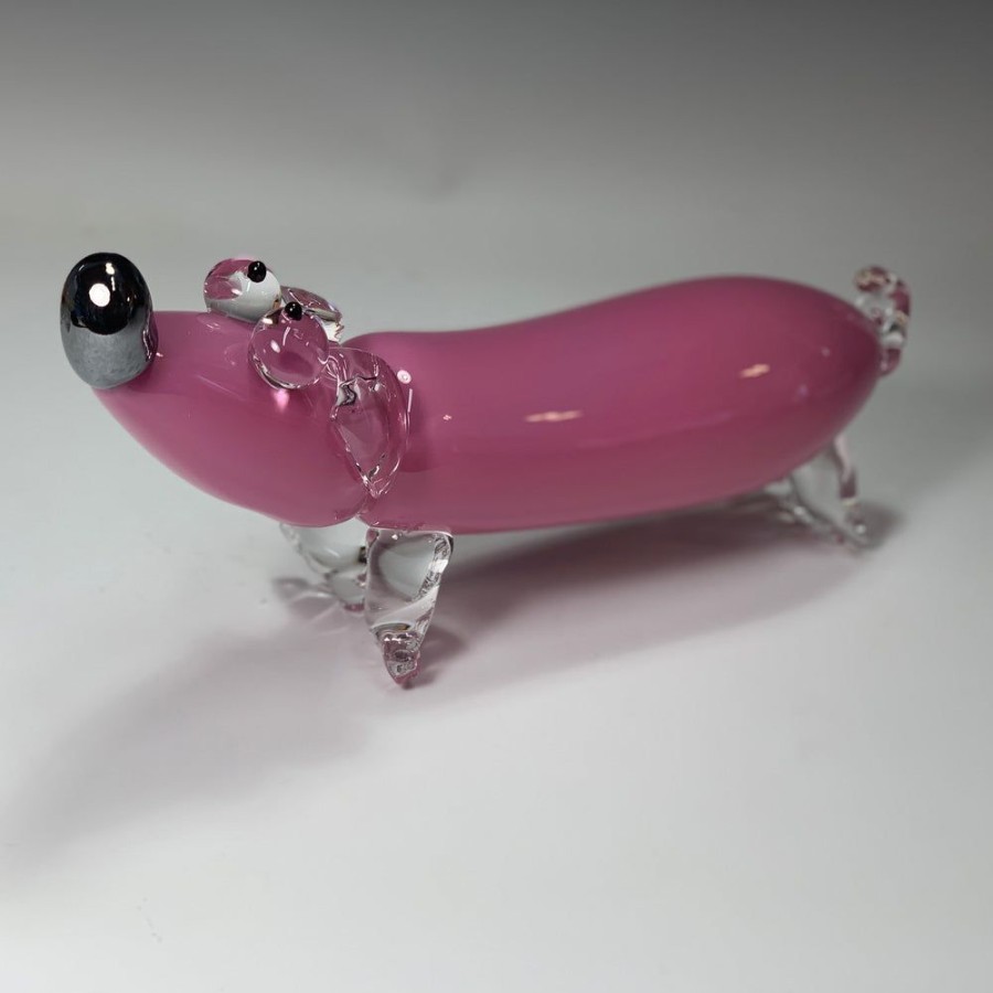 Glass & Jewelry The Glass Station | Handblown Glass Weiner Dog