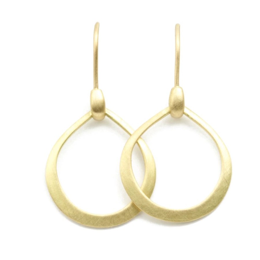 Glass & Jewelry The Glass Station Earrings | 18K Yellow Gold Dakri Hoops