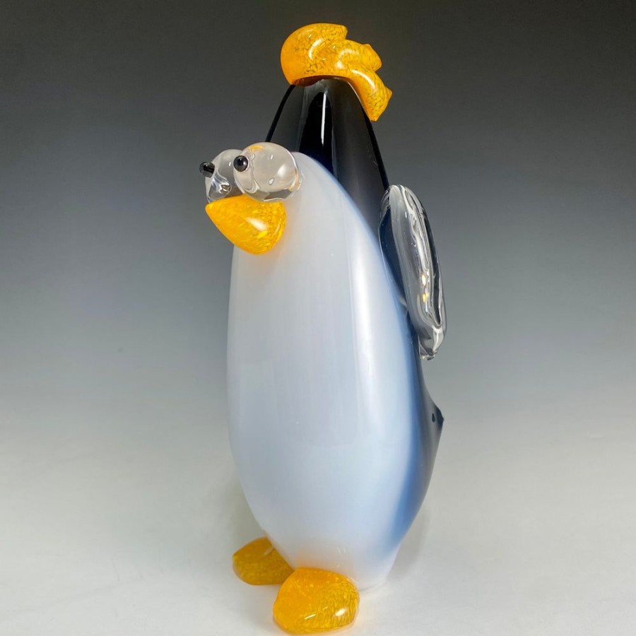 Glass & Jewelry The Glass Station | Handblown Glass Penguin