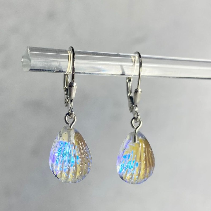 Glass & Jewelry The Glass Station | Leightworks Scallop Earrings