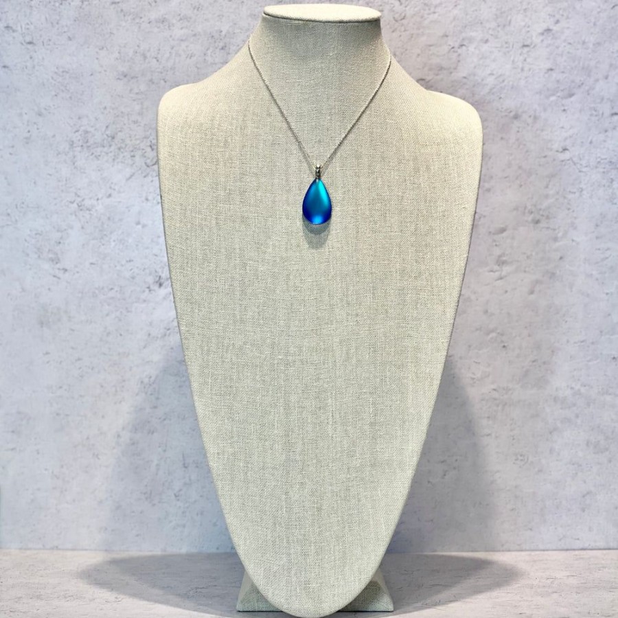 Glass & Jewelry The Glass Station Jewelry For Adolescents | Dichroic Medium Drop Pendant