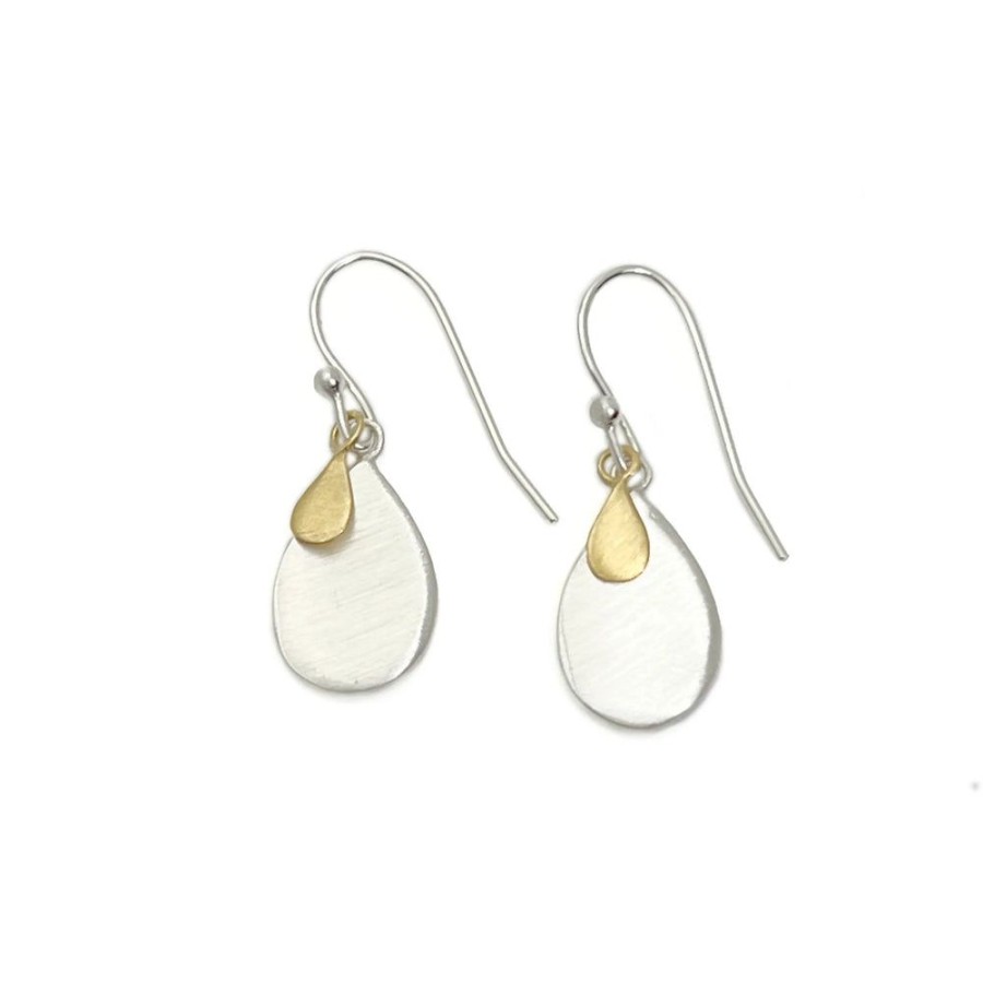 Glass & Jewelry The Glass Station Earrings | Double Drop Earrings With Sterling Silver And Vermeil