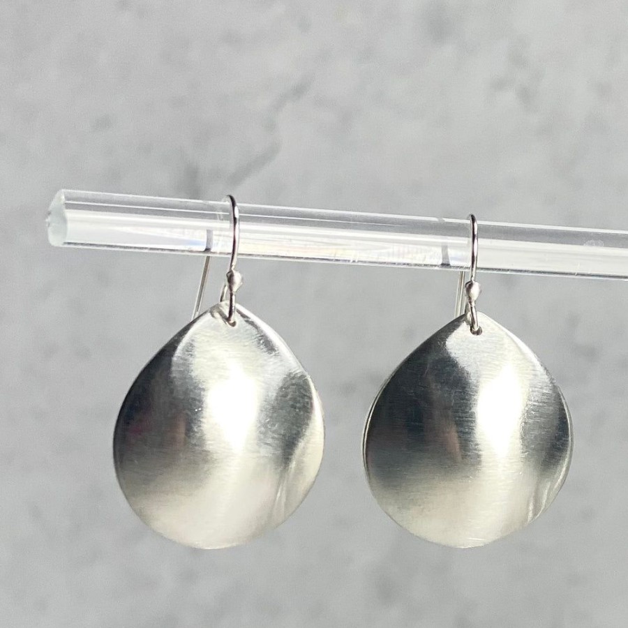 Glass & Jewelry The Glass Station Earrings | Large Drop Silver Earrings