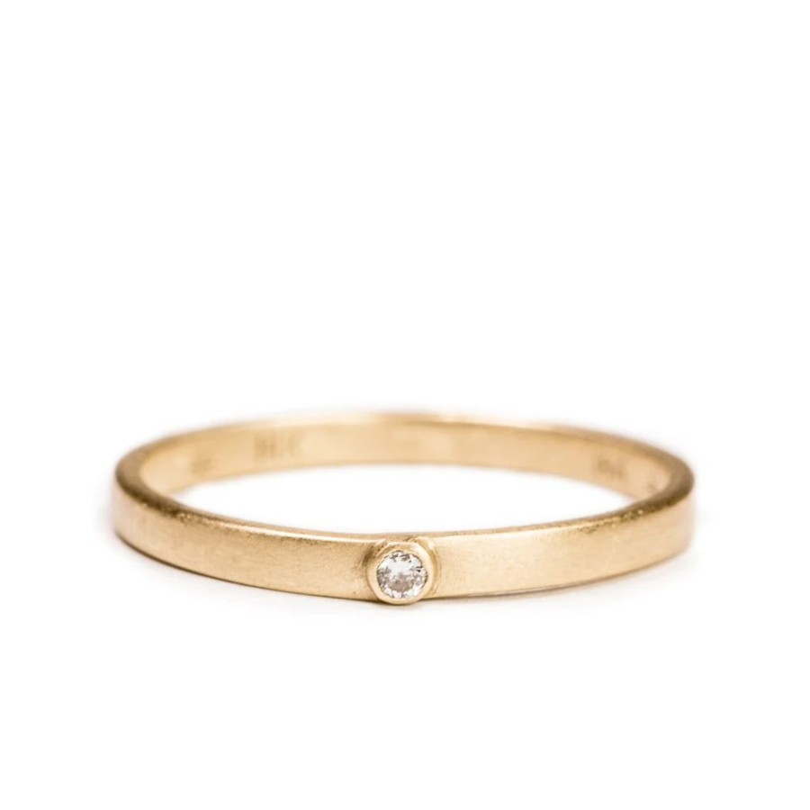 Glass & Jewelry The Glass Station Christmas | 14K Stacking Diamond Band Ring