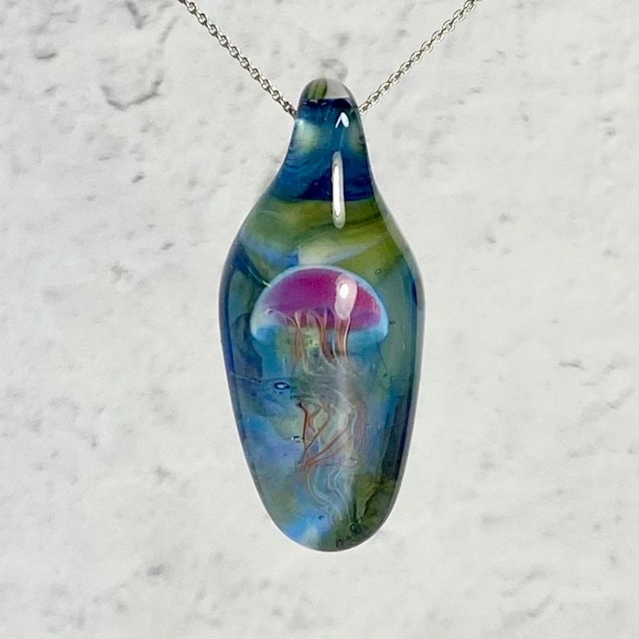 Glass & Jewelry The Glass Station Necklaces | Jellyfish Pendant