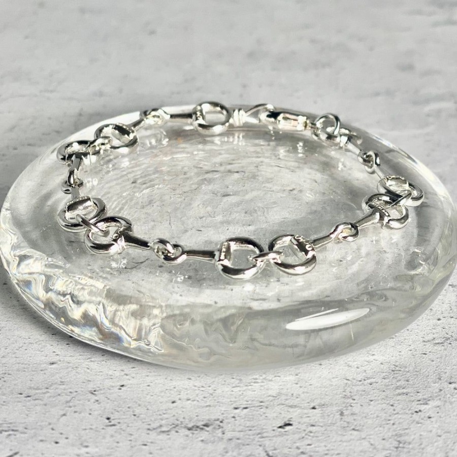 Glass & Jewelry The Glass Station Bracelets | Sterling Silver Horse Bit Bracelet