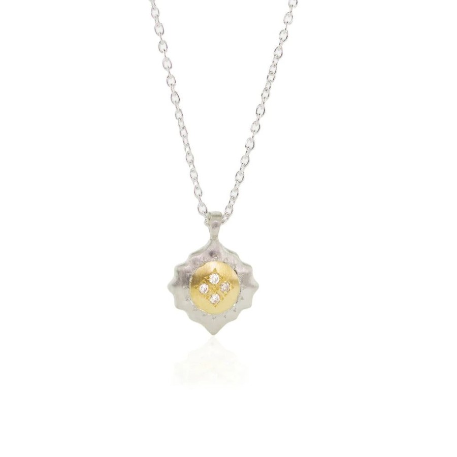 Glass & Jewelry The Glass Station Fine Jewelry | East And West Charm Pendant With Diamonds