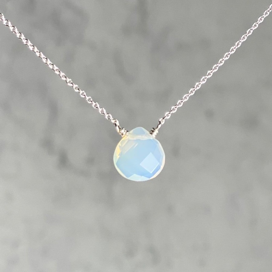 Glass & Jewelry The Glass Station Necklaces | Semiprecious Charm Necklace Birthstone Series