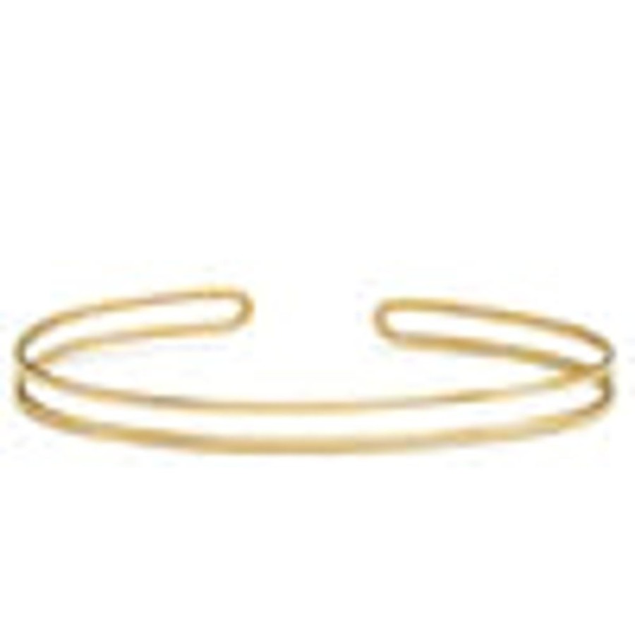 Glass & Jewelry The Glass Station Fine Jewelry | Ovalong 14K Cuff Bracelet